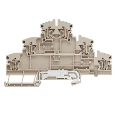 WEIDMULLER ZDLD 2.5-2N/PE/L/N Zacisk modułowy wielorzędowy, złącze sprężynowe, 2.5 mm², 500 V, 20 A, liczba poziomów: 3, Ciemnobeżowy 1131760000 /50szt./ (1131760000)